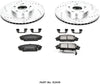 Power Stop K2439 Front Brake Kit with Drilled/Slotted Brake Rotors and Z23 Evolution Ceramic Brake Pads,Silver Zinc Plated