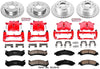 Power Stop KC2015 1-Click Performance Brake Kit with Calipers, Front & Rear