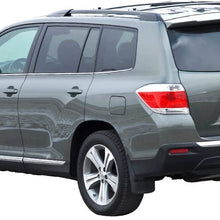 Compatible With 2008-2013 Toyota Highlander Factory Style Black Roof Rack Rail Side