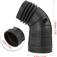 X AUTOHAUX 13541705209 Fuel Air Intake Hose Rubber Pipe Black Fit for BMW 325CI 2003 2004 2005 2006
