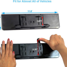 KITBEST Anti Glare Rear View Mirror, 300mm Flat Rearview Mirror Clip on Car Interior Mirror, Wide Angle Panoramic Auto Blue Mirror to Reduce Blind Spot and Antiglare Effectively