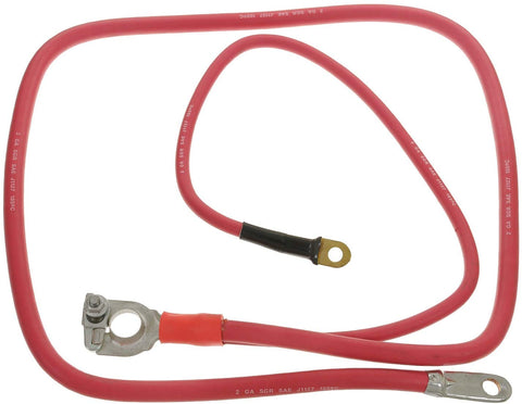 ACDelco 2BC49X Professional Red 2 Gauge Positive Lead Free Battery Cable with Auxiliary Leads