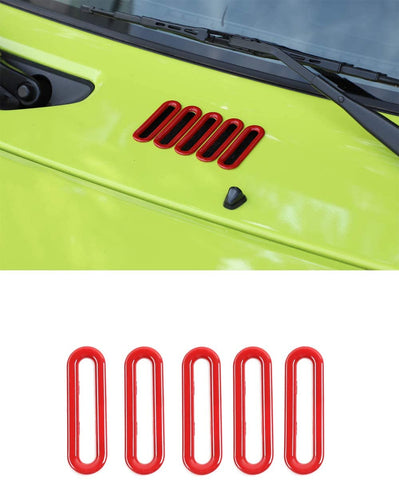 Carbon Fiber Jimny ABS Hood Scoop Air Vent Cover, Hood Scoop Decorative Cover for 2019-2020 Suzuki Jimny