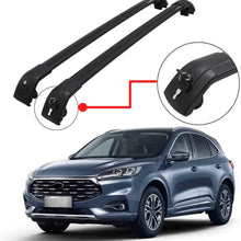 Black Car Roof Rack Cross Bars fit for Ford Escape 2020 2021 Aluminum Cross Bar Replacement for Rooftop Cargo Carrier Bag Luggage Kayak Canoe Bike Snowboard Skiboard
