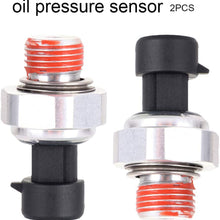 ANGLEWIDE Oil Pressure Sensor Compatible for 2008 Buick LaCrosse 2004-2007 Buick Rainier 2004-2005 2007 Cadillac CTS 2002-2008 Cadillac Escalade PS308 Oil Pressure Swtich 2PCS