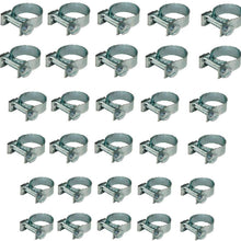 30pcs - 1/4" 5/16" 3/8" Fuel Injection Gas Line Hose Clamps Clip Pipe Clamp Assortment Kit Perfect for Automotive, Agriculture, Plant & Construction