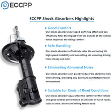 ECCPP Shocks and Struts,Front Rear Shock Absorbers Strut Kits compatible with 2000 2001 2002 2003 2004 2005 Hyundai Accent 332108 332109 333304 333305