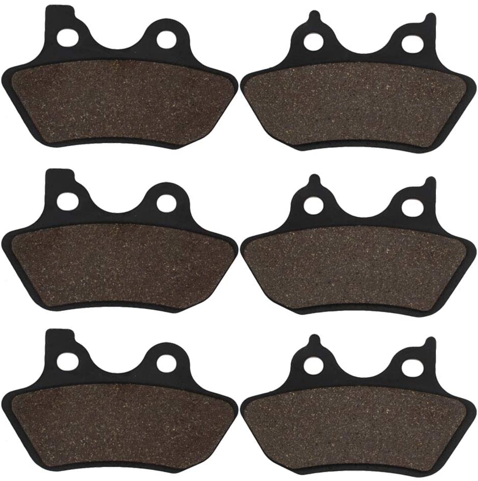 Cyleto Front+Rear Brake pads for HARLEY DAVIDSON Touring Road King Classic Electra Glide Standard Road Glide Electra Glide Ultra Classic Road King Custom Street Glide V-Rod 2000-2007 FA299