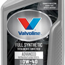 Valvoline European Vehicle Full Synthetic SAE 0W-40 Motor Oil 1 QT, Case of 6