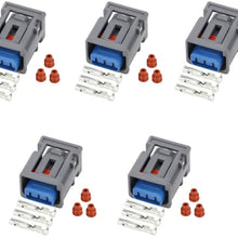 5 Sets 3 Pin female ignition coil plug car connector waterproof connector 1W7T-14A464-MA, DJ70313Y-1.5-21