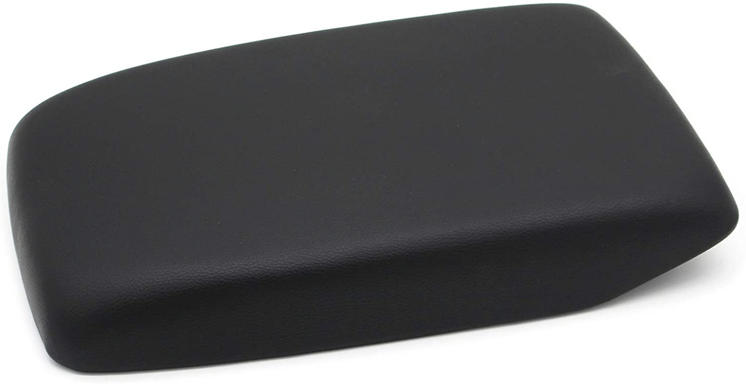 Ezzy Auto Black Leather Center Console Armrest Lid Cover Center Console Armrest Box Cover fit for 2009 2010 2011 Toyota Highlander