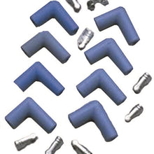 Taylor Cable 46061 Blue 90-Degree Spark Plug Boot/Terminal Kit - Pack of 8