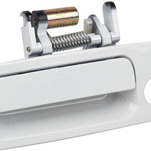 AUTEX 1pc White Exterior Door Handle Front Left Driver Side Compatible with Toyota Camry 1997 1998 1999 2000 2001 Door Handle 79426CD