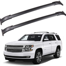 FINDAUTO 2pcs Crossbars fit for 2015-2020 for Chevy Suburban/for Cadillac Escalade/for Chevy Tahoe/for GMC Yukon/for GMC Yukon XL OE Style Top Rail Roof Rack Aero Aluminum Cross Bar Luggage Rack Rail