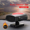 WOOLALA Heating Fan for 12V Car, Portable Car Heater 150W Auto Quickly Defrosts Defogger with Large Outlet/Rotating Base