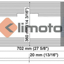 Klimoto Condenser | fits Chrysler 300M 1999-2004 Intrepid 2001-2004 2.7L 3.2L 3.5L V6 | Replaces HD CH3030183 15-62976 P40352 20497AU
