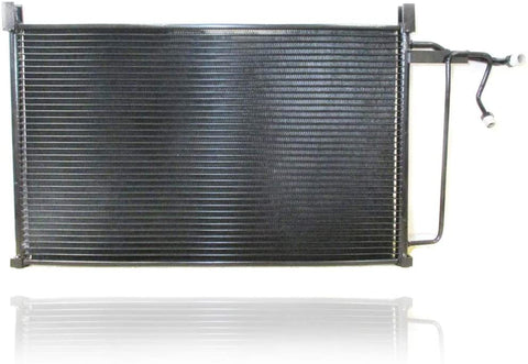 A/C Condenser - Pacific Best Inc For/Fit 3642 83-87 Chevrolet GMC Pickup 83-91 Blazer Jimmy Suburban SMALL BLOCK ENGINE (W/24in CORE HEIGHT RADIATOR)