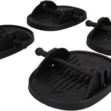AB Tools 4 Pack Caravan Jack Pads Corner Steady Feet Stabiliser Shoes Anti-Sink Steadies