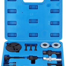 Air Conditioner Clutch Kit, 15Pcs/Set Automotive Car A/C Air Conditioner Remover Compressor Clutch Puller Installer Part Tool