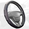 BDK SW-712-BK Motor Trend GripDrive Carbon Fiber and Leather Steering Wheel Cover – Universal Fit for 14.5