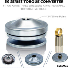 New 30 Series 6.5 HP Go Kart/Mini Bike Torque Converter Clutch Driver Pulley Replacement Comet Manco 212CC 3/4" Bore Max Torque