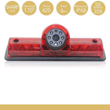 QINGTIAN Third Roof top Mount Brake lamp Camera 3rd Brake Light Replacement Rear View Backup Camera for Transporter NV Passenger Cargo Van (2009-2019)