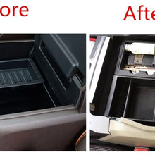 Oceson Center Console Armrest Insert Organizer ABS Tray Pallet Storage Box Container with USB Hole for Ford F150 2015 2016 2017 2018 2019 2020