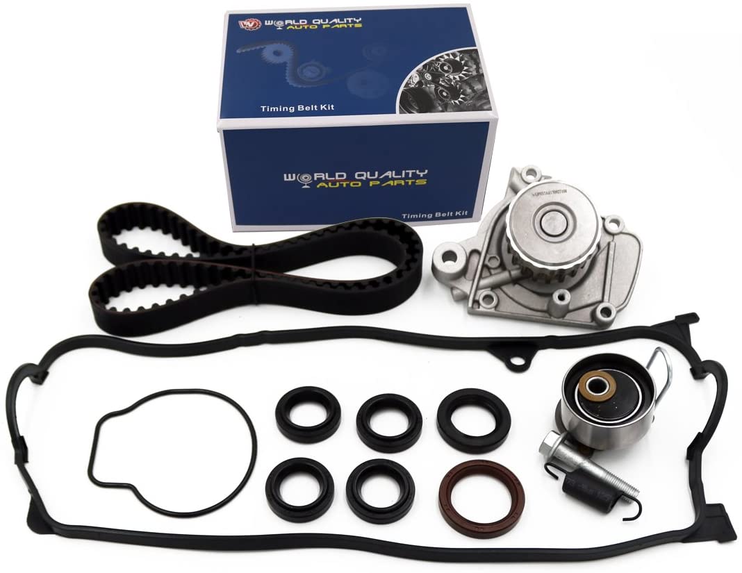 Timing Belt Kit Water Pump w/Gasket & Valve Cover Gasket Fit 2001-2005 Honda Civic 1.7L VTEC D17A 16v