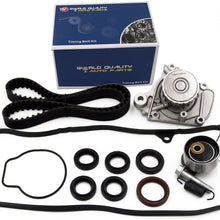 Timing Belt Kit Water Pump w/Gasket & Valve Cover Gasket Fit 2001-2005 Honda Civic 1.7L VTEC D17A 16v
