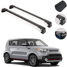 Roof Rack Crossbars Fits KIA Soul 2014-2019 | Luggage Kayak Cargo Hard-Shell Carrier | Aluminum Rooftop of Your Car | Black 2 Pcs.