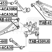FEBEST TAB-450RUB Rear Arm Bushing Assembly