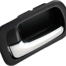 Dorman 82196 Rear Driver Side Interior Door Handle for Select Honda Models, Black and Chrome