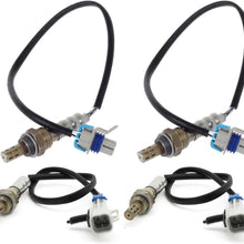 Kwiksen Heated Universal 4Pcs O2 Oxygen Sensor 1 Sensor 2 234-4256 234-4668 Replacement for GMC Sierra 1500 2500 HD 3500 HD 2008 2009 2010 2011