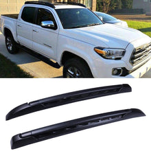WHEELTECH Roof Rack Cross Bar Rail fit For Toyota Tacoma Double Cab 2005-2019 Cargo Racks Rooftop Cargo Luggage Baggage Black Crossbars