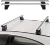 Roof Rack Cross Bars Lockable Luggage Carrier Fixed Point Roof Cars | Silver Aluminum Cargo Carrier Rooftop Bars | Automotive Exterior Accessories Fits Subaru Impreza 2017-2021