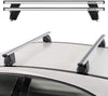 OMAC Auto Exterior Accessories Fixed Point Roof Rack Crossbars | Aluminum Silver Lockable Roof Top Cargo Management Racks | Luggage Ski Kayak Carriers Set 2 Pcs | Fits Ford Transit Connect 2010-2013