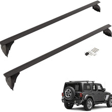 Tata.Meila Roof Rack Cross Bars for Jeep Wrangler JK 2008-2018 Crossbars Roof Rails for Jeep Wrangler JL 2018-2021 SUV Hard Top Roof Bars