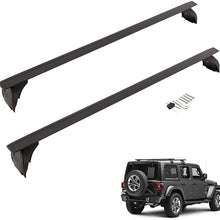 Tata.Meila Roof Rack Cross Bars for Jeep Wrangler JK 2008 - 2018 Crossbars for Jeep Wrangler JL 2018 - 2021 SUV Hard Top Roof Rails Bars