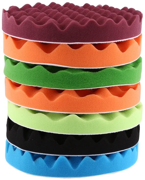 Acouto 7PCS Sponge Polishing Pads, 8