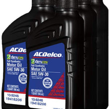 ACDelco 19418206 GM Original Equipment dexos1 5W-30 Full Synthetic Motor Oil, 9.46d-1 liters, 6 Pack