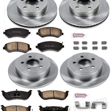 Power Stop KOE2162 Autospecialty Front and Rear Replacement Brake Kit-OE Brake Rotors & Ceramic Brake Pads