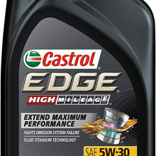 Castrol 03084C Edge 5W-30 Advanced Full Synthetic Motor Oil, 5 Quart