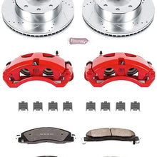 Power Stop K5411-36 Front Z36 Truck & Tow Brake Kit, Carbon Fiber Ceramic Brake Pads and Drilled/Slotted Brake Rotors