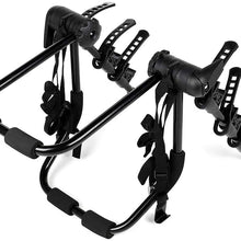 ROADFAR 3 Bikes Car Trunk Mount Carrier Rack Bicycle Racks with Straps fit for Trunk, SUV, Vans & More