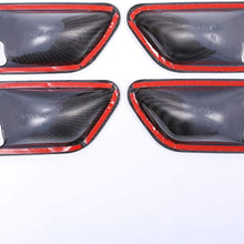 Carbon Fiber ABS Plastic Interior Door Handle Bowl Cover Trim For BMW 3 4 Series f30 f32 f35 316i 318i 320li 2013-2018