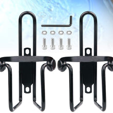 Wakauto 2pcs Bike Water Bottle Cages, Aluminum Alloy Bicycle Water Bottle Rack Holder Cages, Bike Bottle Cup Mount Bracket with 4 Screws and 1 Wrench