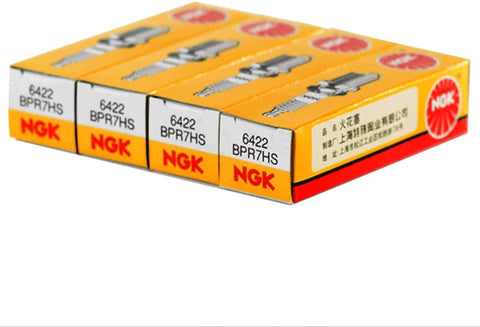 4x NGK BPR7HS Spark Plugs (6422) (NGK6422X4)