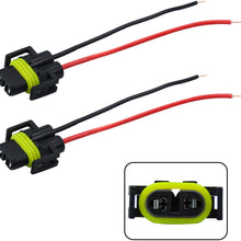 iBrightstar H11 H9 H8 Female Adapter Wiring Harness Sockets Wire For Headlights or Fog Lights