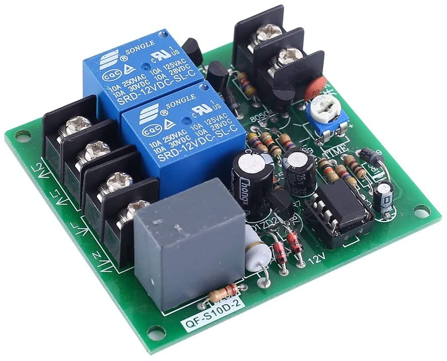 Module Power Time Sequence Board 10s Adjustable Sequential Controller Module AC 220V 10A 2-Channel 2CH Sequential Start Reverse Stop