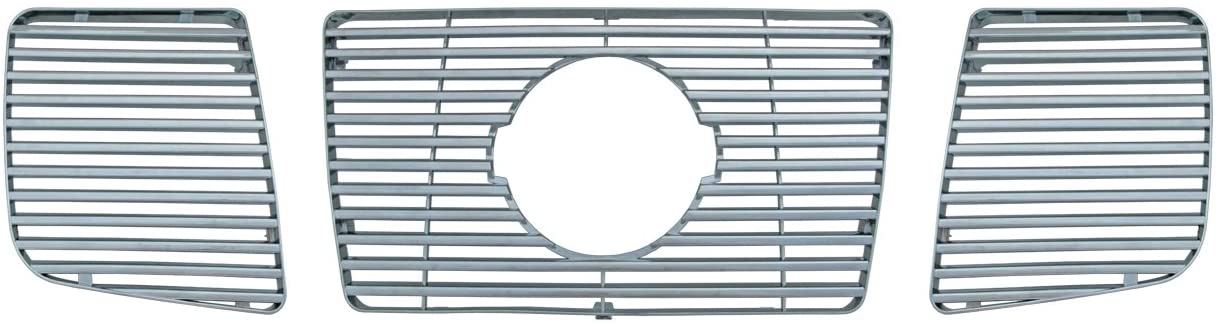Bully GI-32 Triple Chrome Plated ABS Snap-in Imposter Grille Overlay, 3 Piece